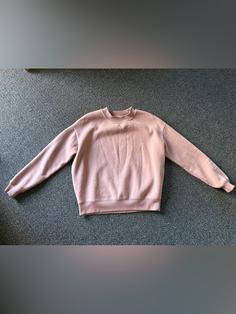 Women's Dusty Pink Crewneck Sweater - Soft Everyday Pullover